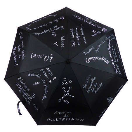 Parapluie Oméga "Équation de Boltzmann", mathématiquement et poétiquement illustré ! Parapluie Oméga "Équation de Boltzmann", mathématiquement et poétiquement illustré !