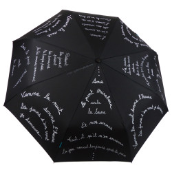 Parapluie Epsilon "Le Pont Mirabeau", paré du célèbre poème de Guillaume Apollinaire...