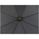 Parapluie Epsilon "X-Ray", finitions de la partie supérieure. Bel aperçu de la qualité de la toile au grain serré.