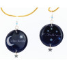 Boucles d'oreilles « La lune blanche & Verlaine » argent sterling gamme Funny Girl